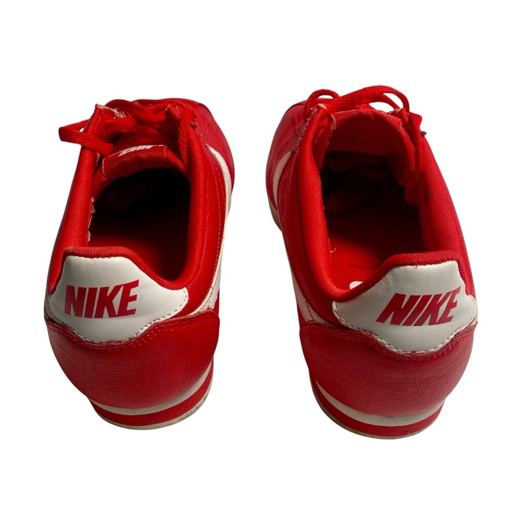 Nike Red Women's Athletic Shoes with White Swoosh - Picture 6 of 10